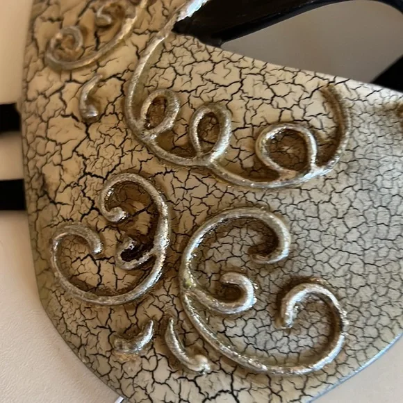 Authentic Venetian Mask - Masquerade Mask-Phantom  (Cracked Glaze Effect) - Picture 2 of 2